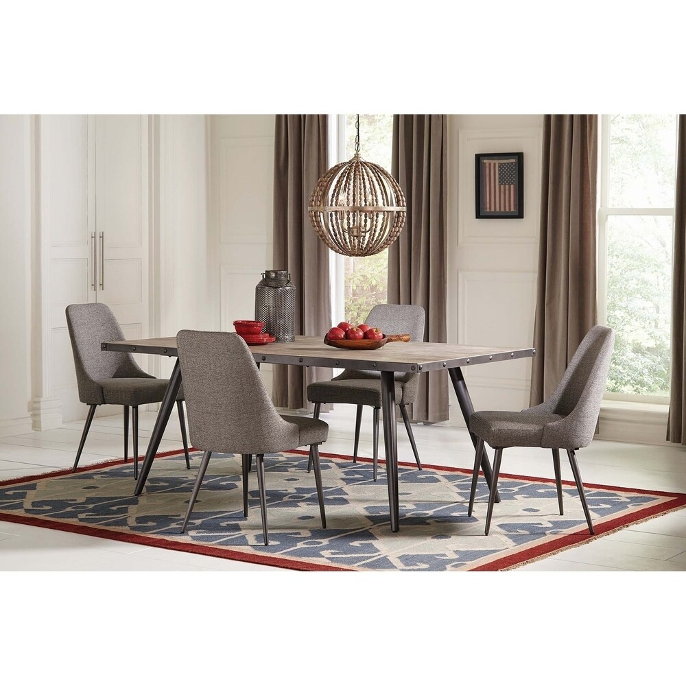 Coaster Furniture Alan Grey Upholstered Dining Chairs (Set of 2)