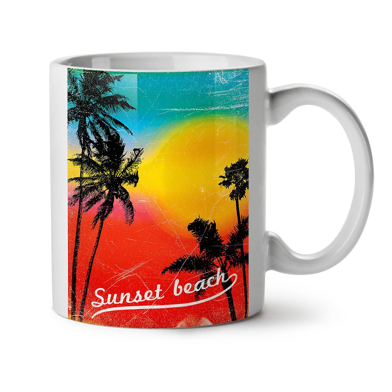 Sunset Wild Sea NEW White Tea Coffee Ceramic Mug 11 oz | Wellcoda