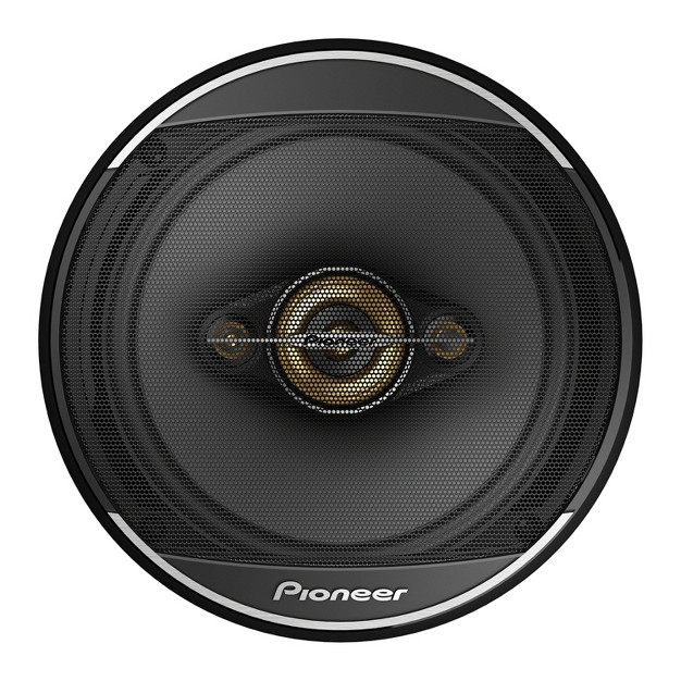 Pioneer Ts a1681f 6 1 2 in 350 watt 4 way Full range Coaxial Speakers Black Max Power 2 Pack