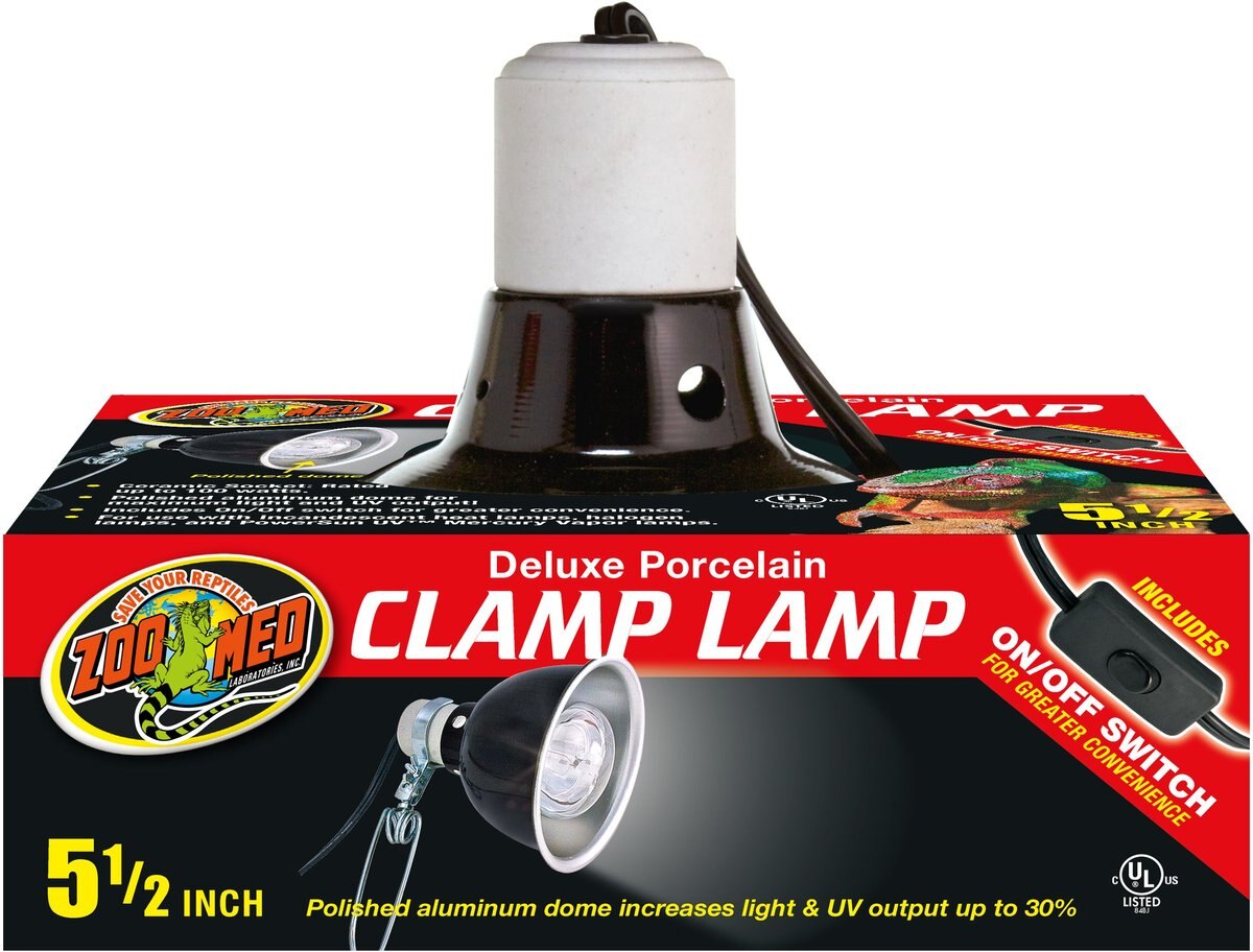 Zoo Med Deluxe Porcelain Clamp Lamp