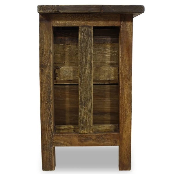 Nightstand Home Bedroom Furniture Wooden Vintage Bedside Storage Table Cabinet Telephone Stand OrganizerSolid - - 37636988