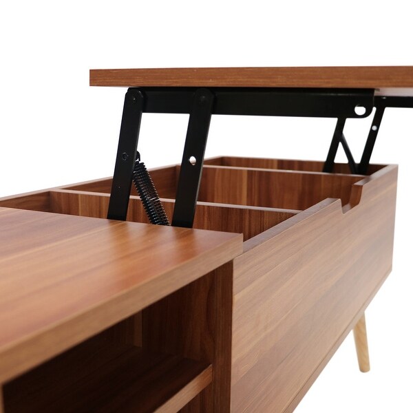 COFFEE TABLE，big storage space，Liftable and lowerable table top