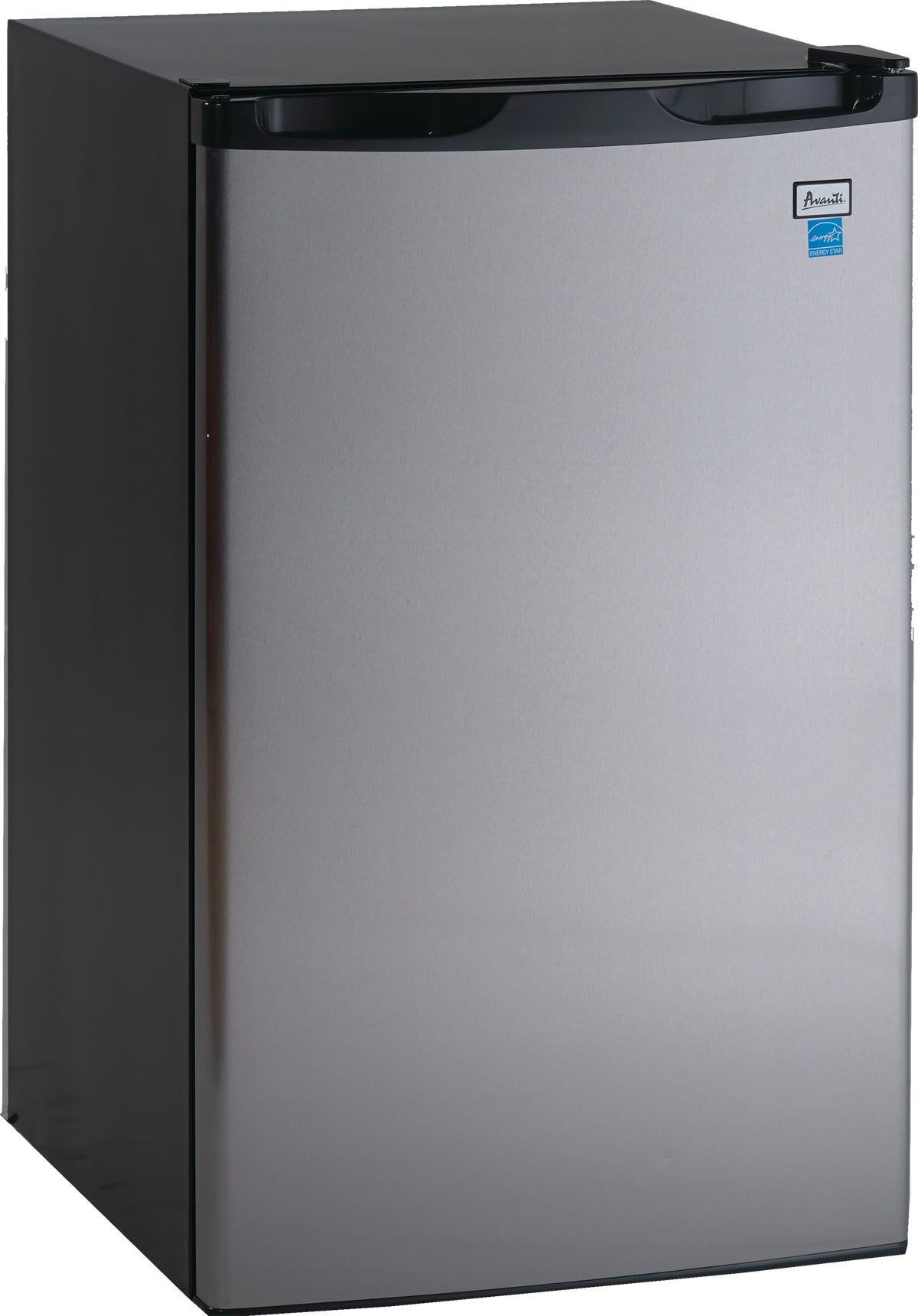 Avanti 4.4 Cu. Ft. Counter High Refrigerator 4.4 Cu. Ft. Black Cabinet Stainless Steel Front