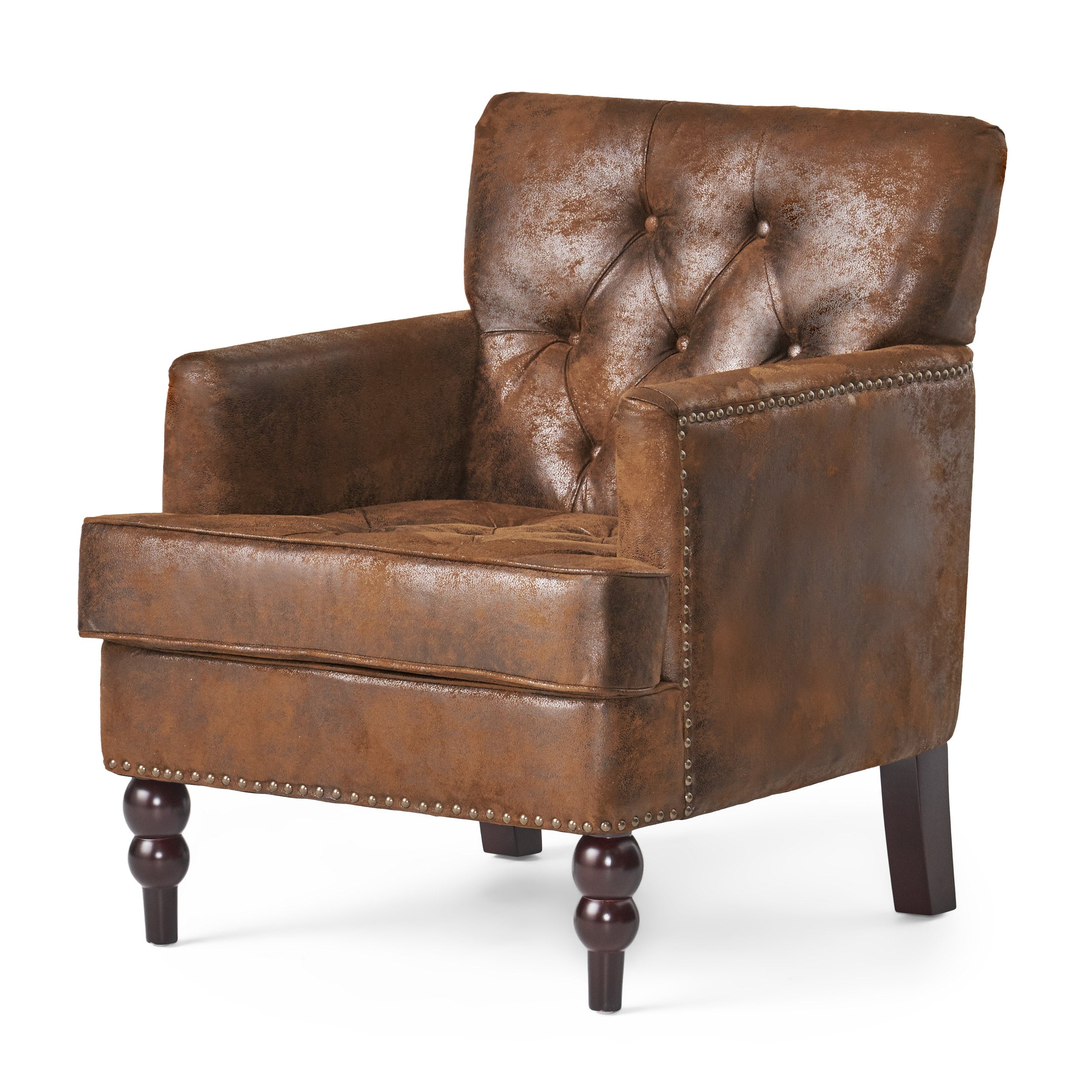 Madene Tufted Back Fabric Club Chair