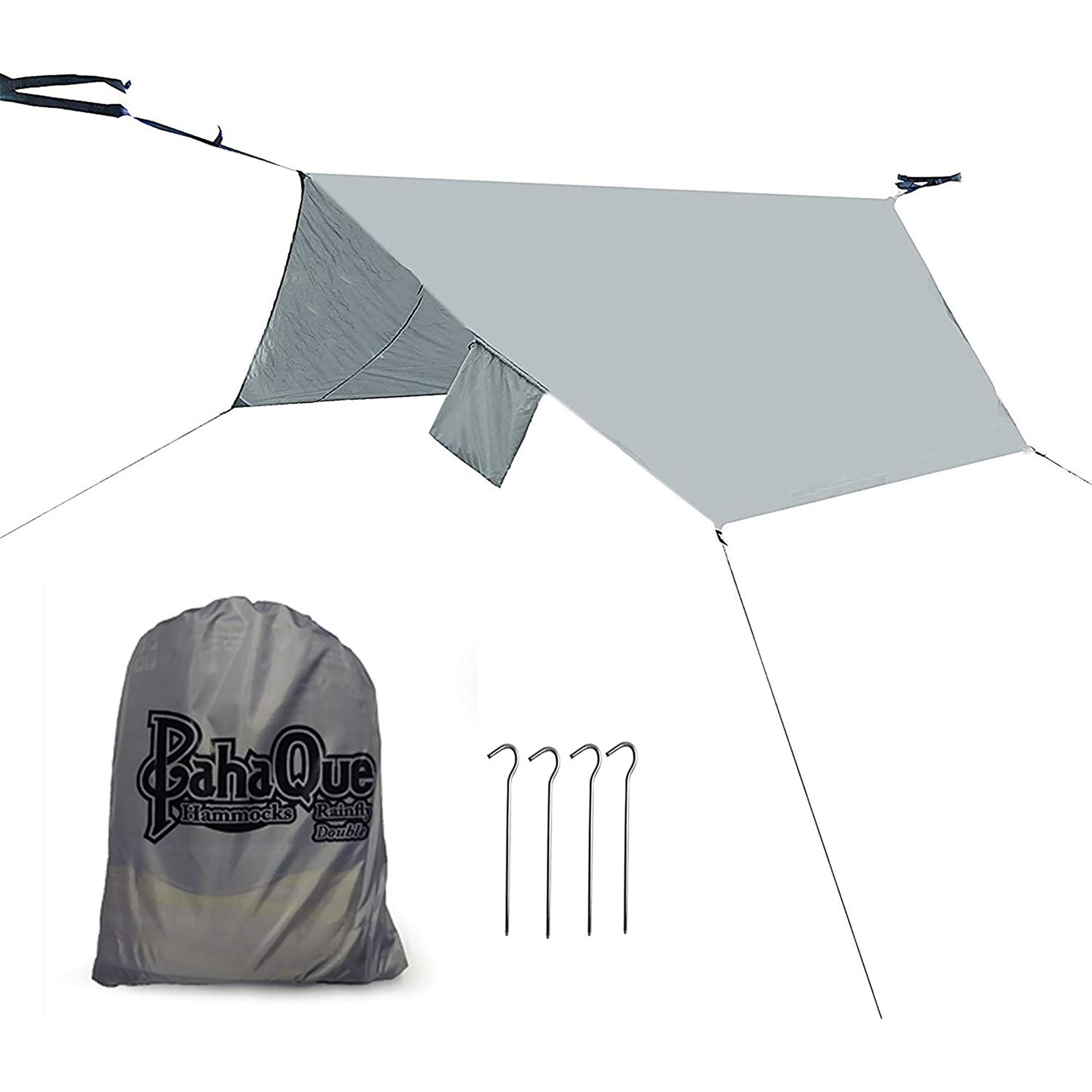 PahaQue Rainfly Hammock, Grey Double