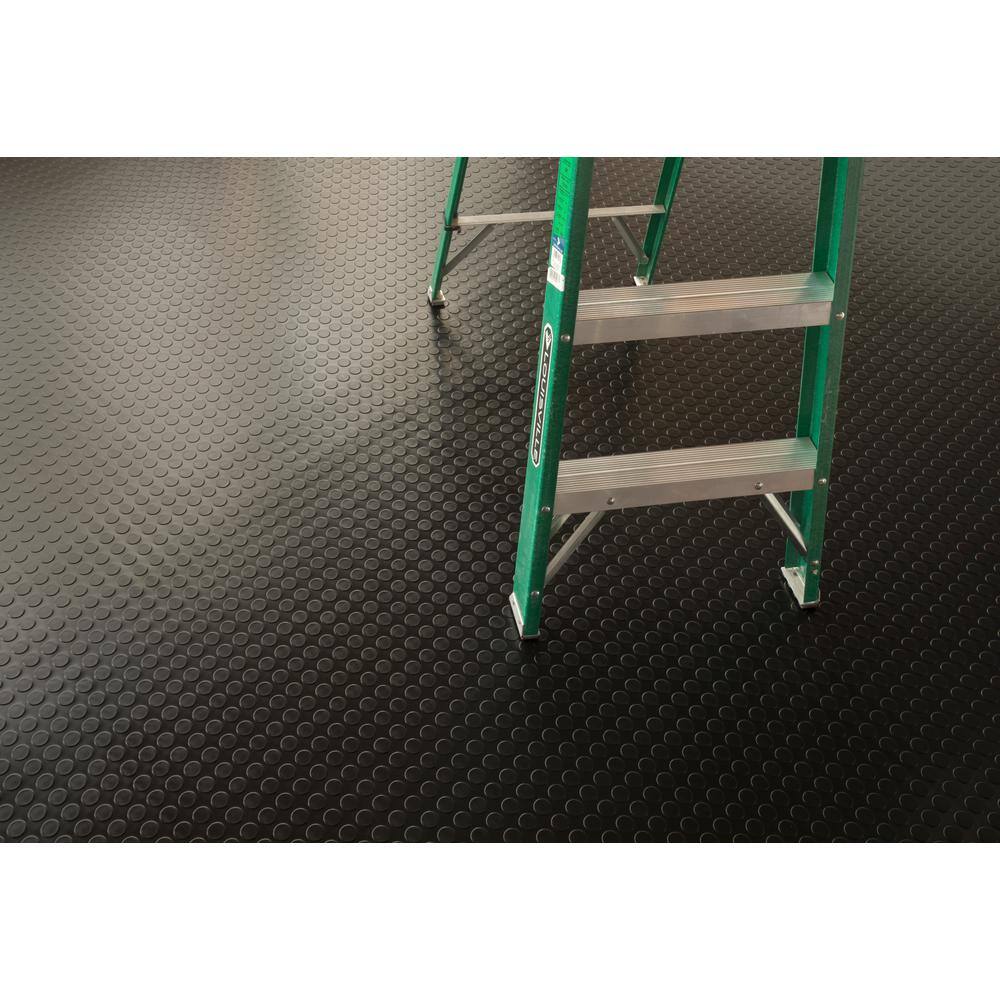 G-Floor Coin 8.5 ft. x 22 ft. Midnight Black Commercial Grade Vinyl Garage Flooring Cover and Protector GF75CN8622MB