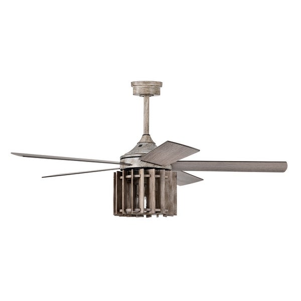 Olivia 52 Inch Distressed Wood Finish Ceiling Fan with Light Shopping - The Best Deals on Ceiling Fans | 40371728