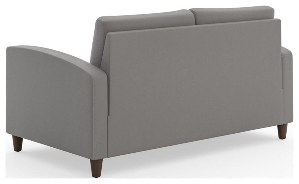 Pemberly Row Contemporary Gray Fabric Loveseat   Transitional   Loveseats   by Homesquare  Houzz