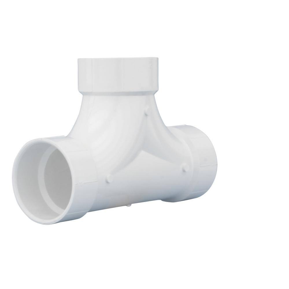 Charlotte Pipe 3 in. DWV PVC 2-Way Cleanout Fitting PVC004480600HD