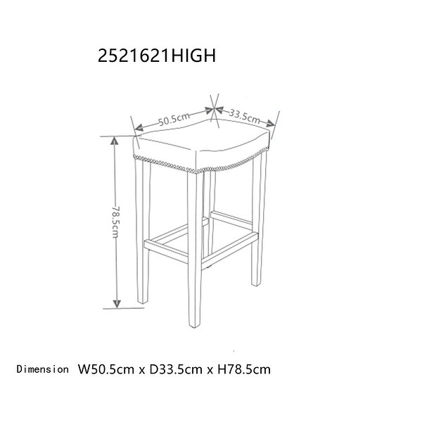 Leather Barstool， 30 inch Seater height Barstools， Set of 2