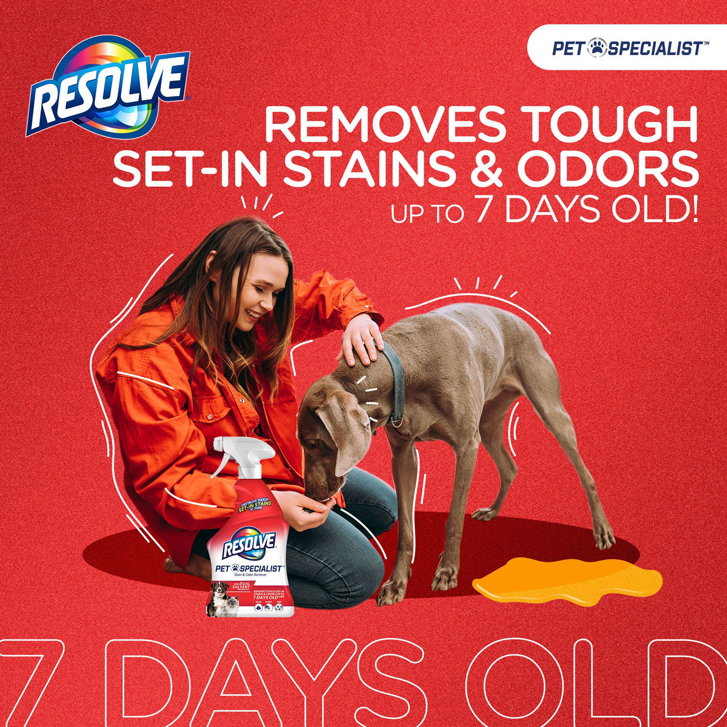 Pet Specialist Stain and Odor Remover by RESOLVEandreg; RAC00353CT