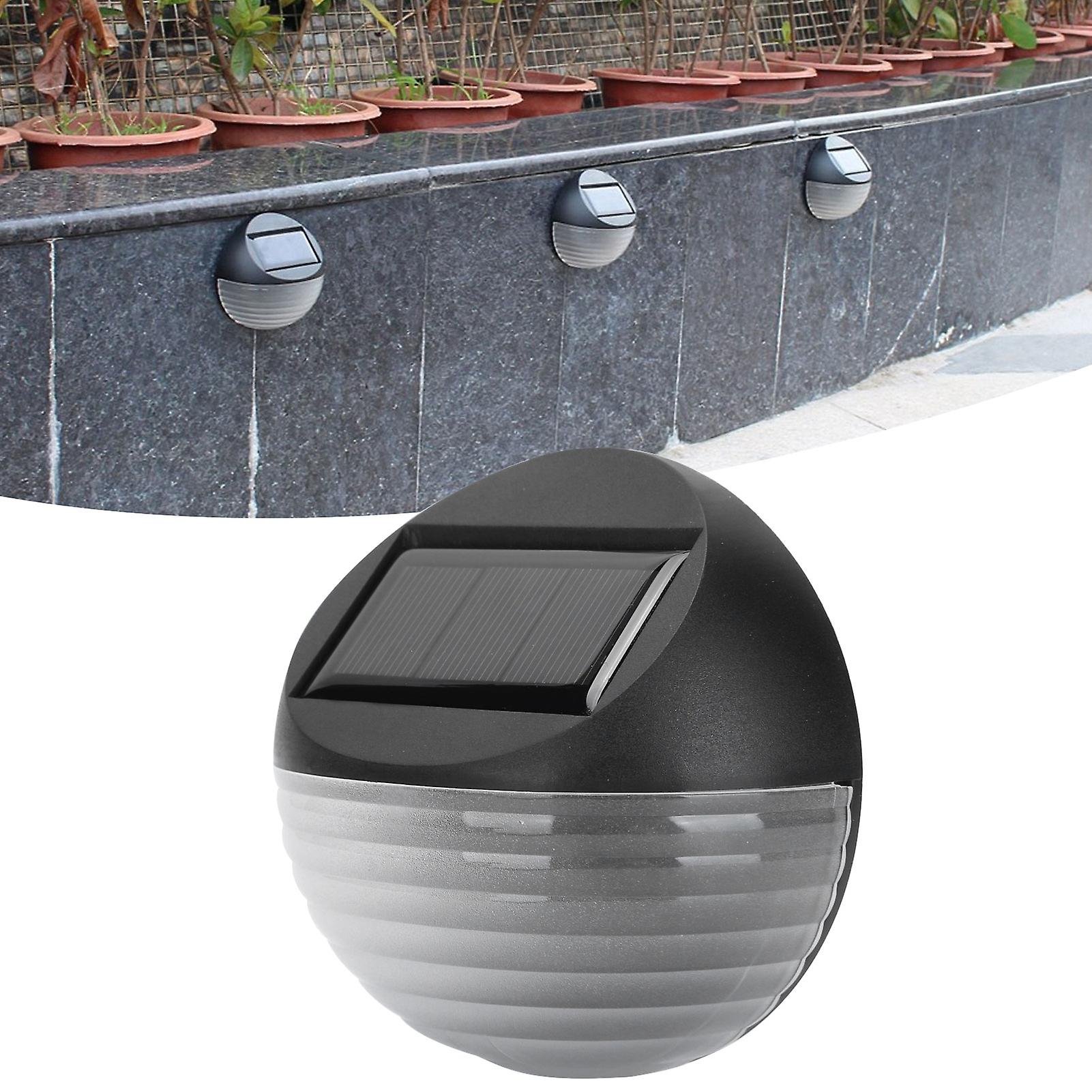 2 In 1 Solar Light Wall Lamp Outdoor Waterproof Semicircular Garden Fence Corridor Lamp