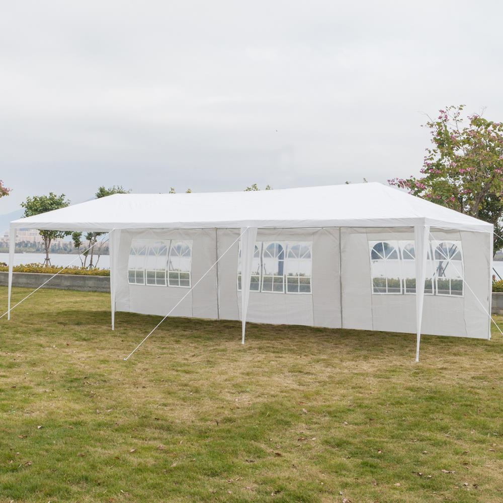 Zimtown 10' x 30' Party Tent Wedding Canopy Gazebo Pavilion w/8 Side Walls