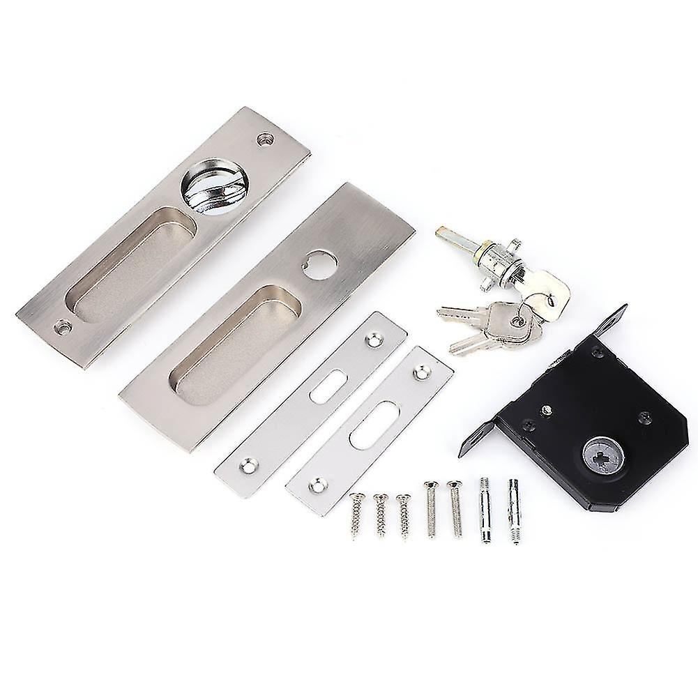 Sliding Door Lock Indoor Balcony Bathroom Cabinet Pull Handle Concealed Door Lock