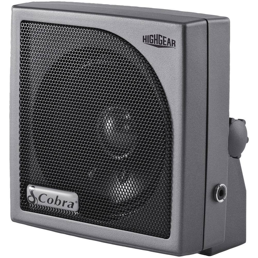 Cobra HighGear External Dynamic Speaker in Black HG S100