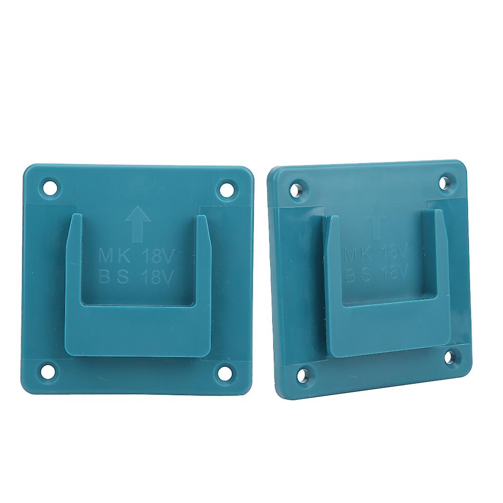 2pcs Machine Holder Wall Mount Storage Bracket Fixing Devices For Makita 18v Electric Toolcyan