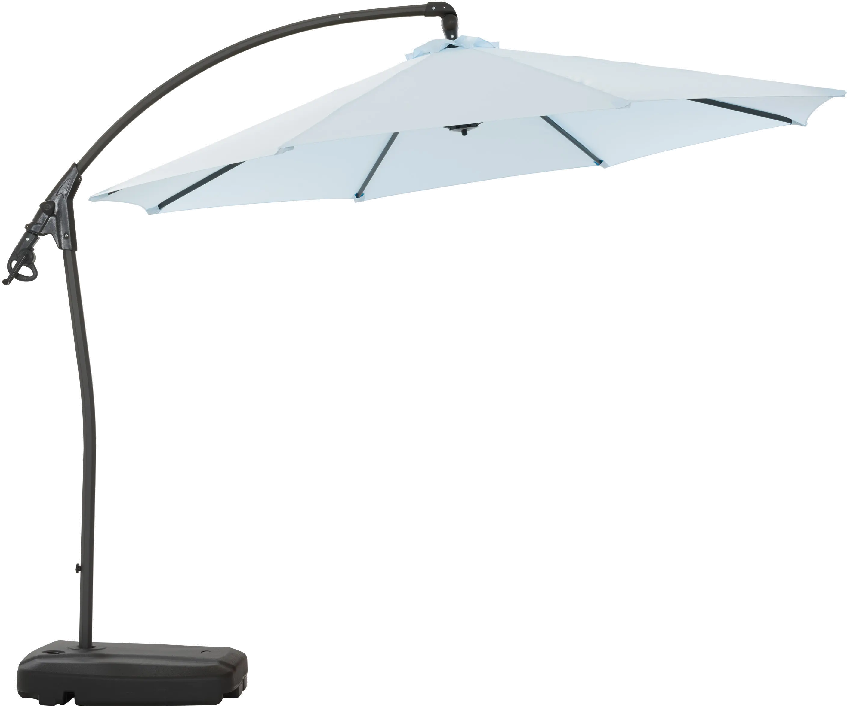 9.5 ft Cantilever Patio Umbrella in Light Blue