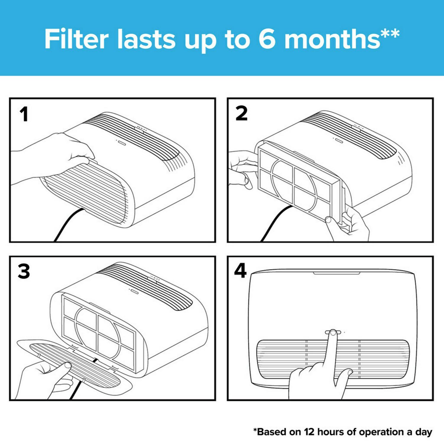 Filtrete by 3M Air Purifier， Small Room， 80 sq. ft.