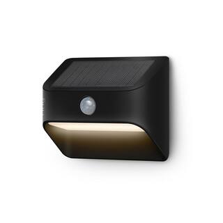 Ring Smart Lighting Solar Black Motion Activated Integrated LED Deck Step Light 5AT1S7-BEN0