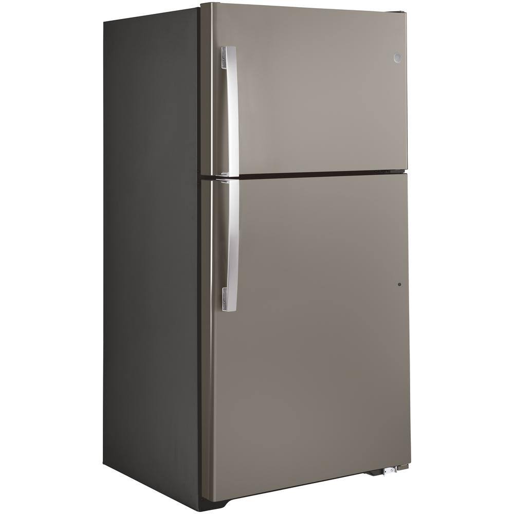 GE 21.9 cu. ft. Top Freezer Refrigerator in Slate Fingerprint Resistant ENERGY STAR GIE22JMNRES