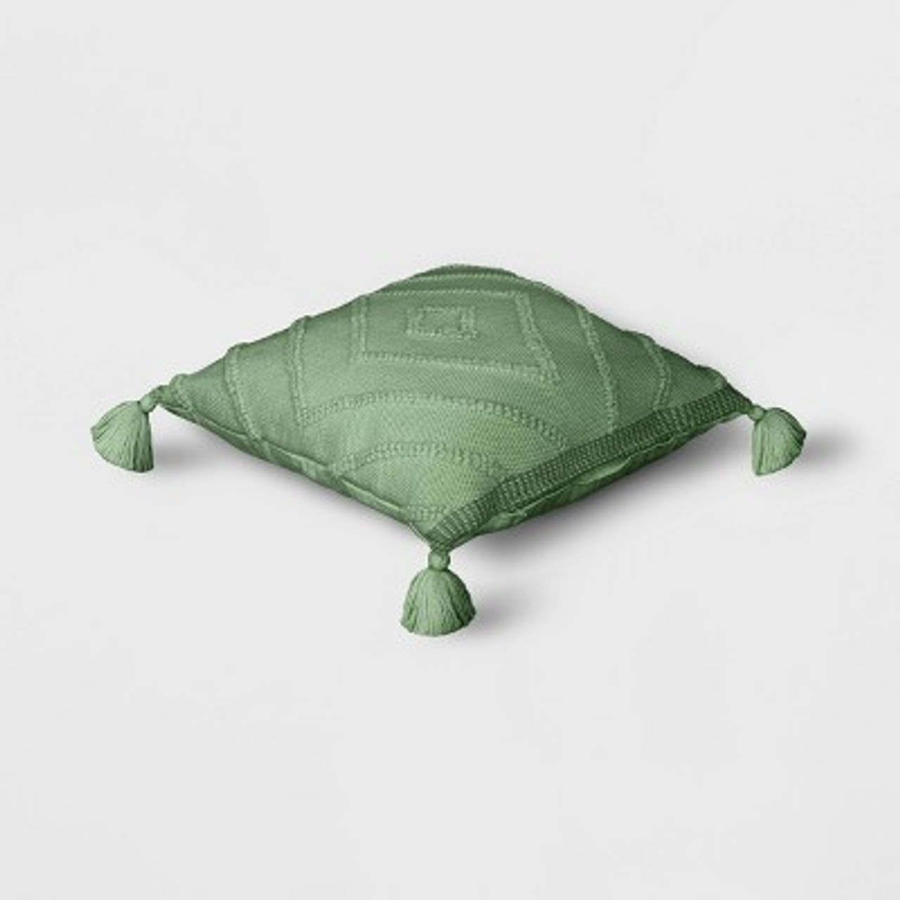 Diamond Tufted Outdoor Throw Pillow Sage  - Threshold™