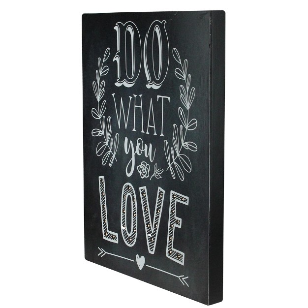 Black Battery Operated Led Lighted Do What You Love Wall Sign