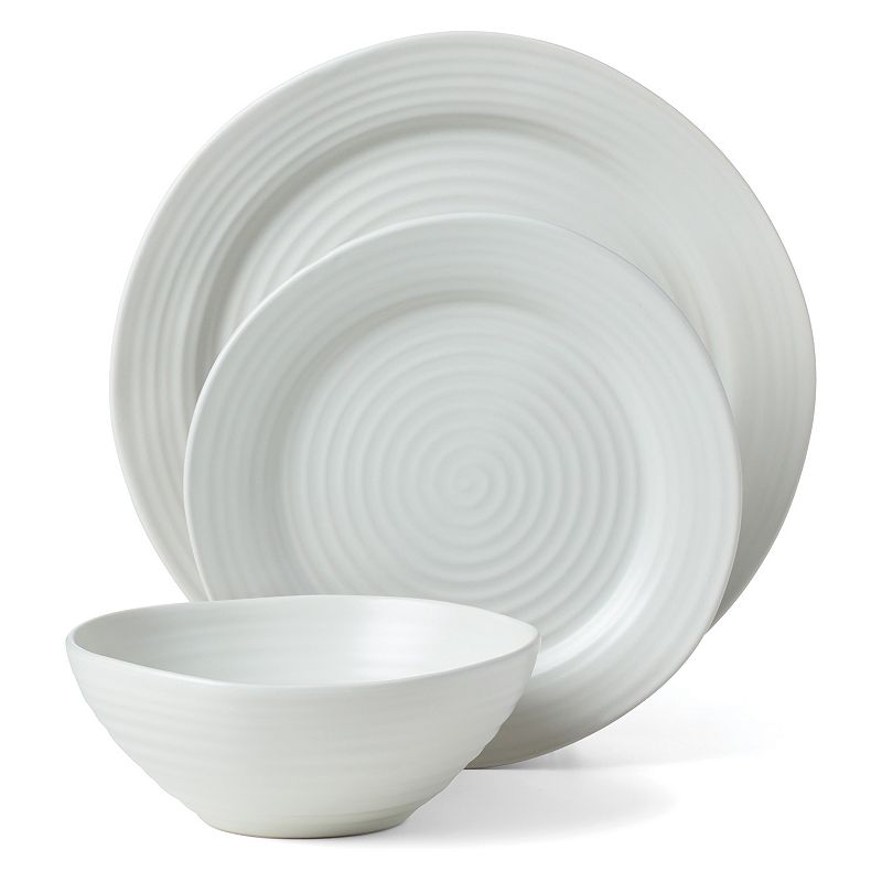 Oneida Ridge White 12-pc. Dinnerware Set