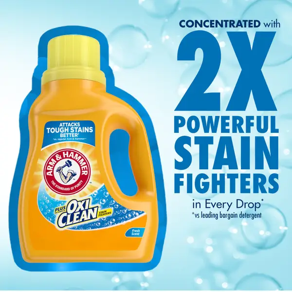 Arm and Hammer 55.1 oz Plus OxiClean Fresh Scent Liquid Laundry Detergent