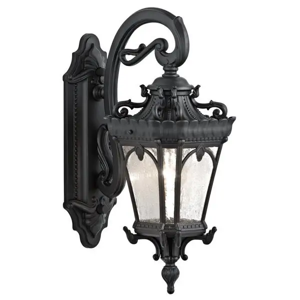 Kichler Lighting Tournai Collection 1-light Textured Black Outdoor Wall Lantern