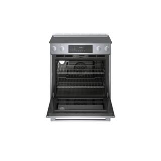 Bosch Benchmark Benchmark Series 30 in. 4.6 cu. ft. Slide-In Electric Range with Self Cleaning Convection Oven in Stainless Steel HEIP056U