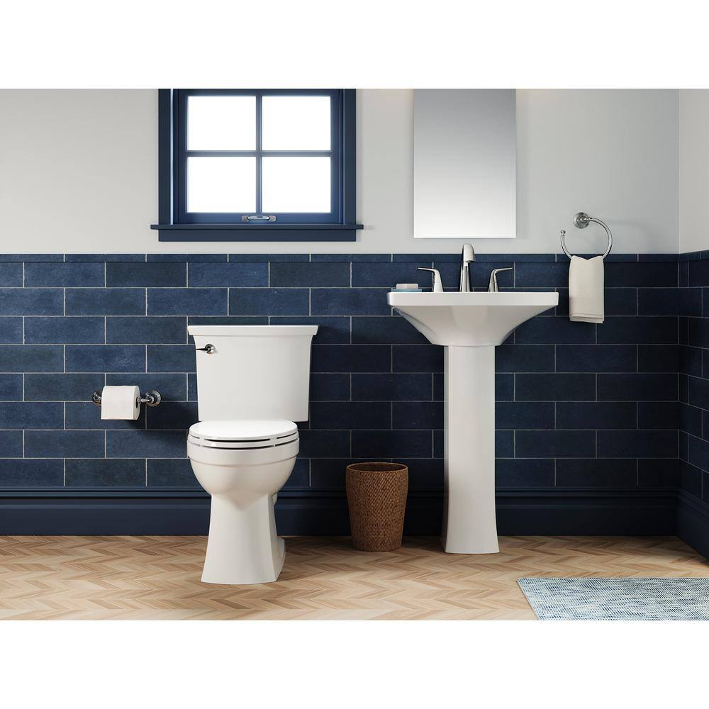 KOHLER Elmbrook Complete Solution 2-piece 1.28 GPF Single Flush Elongated Toilet in. White (Seat Included ) 33201-0