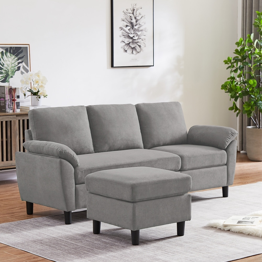 Walraime Sofa Couch Upholstered L Shape Sectional Sofas Sets for Living Room