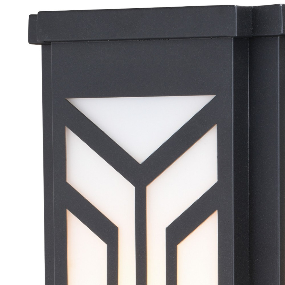 Vaxcel   Evry 1 Light Outdoor Wall Sconce in Contemporary and Rectangular Style   Transitional   Outdoor Wall Lights And Sconces   by Mylightingsource  Houzz