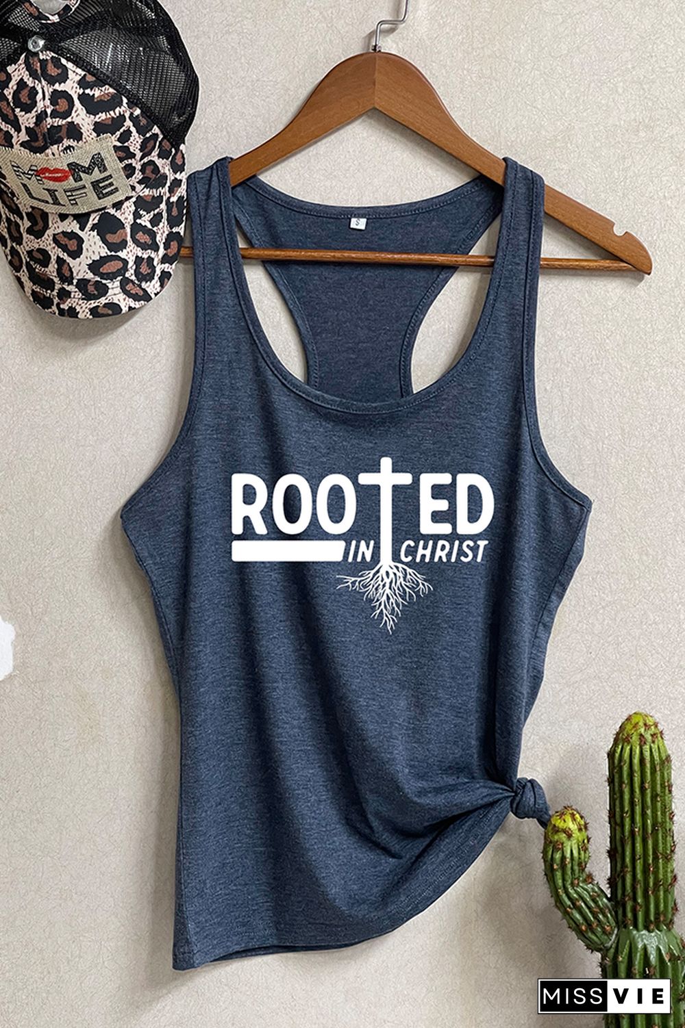 Rooted In Christ Sleeveless Tank Top Wholesale