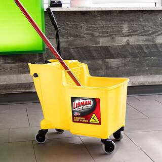 Libman 32 Qt. Mop Bucket with Built-In Wringer 1273