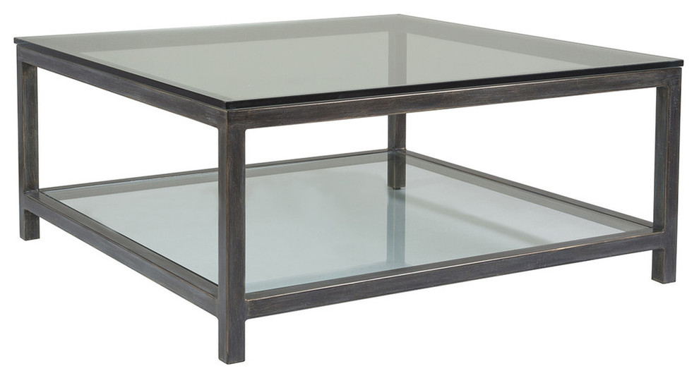 Per Se Square Cocktail Table   Contemporary   Coffee Tables   by Lexington Home Brands  Houzz