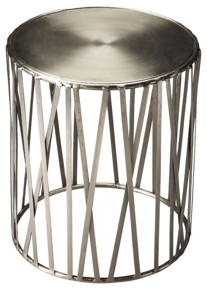 Iron Drum Table  Belen Kox   Contemporary   Accent Chests And Cabinets   by BisonOffice  Houzz