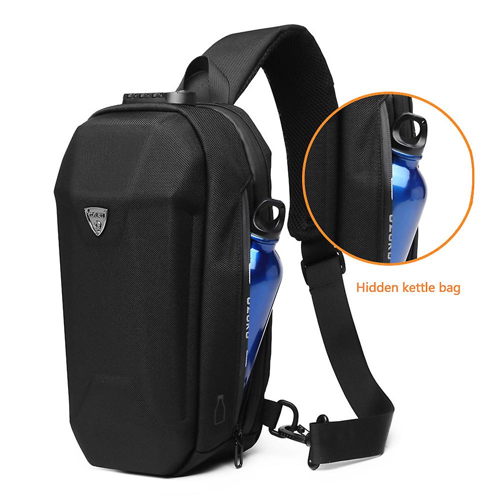 Ozuko New Style Outdoor Anti-theft Chest Pack Usb Oxford Cloth Man Waterproof Single Shoulder Pack