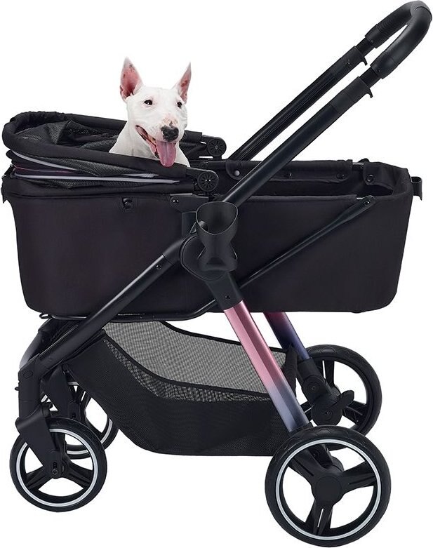 Ibiyaya Retro Luxe Cat and Dog Stroller， Large