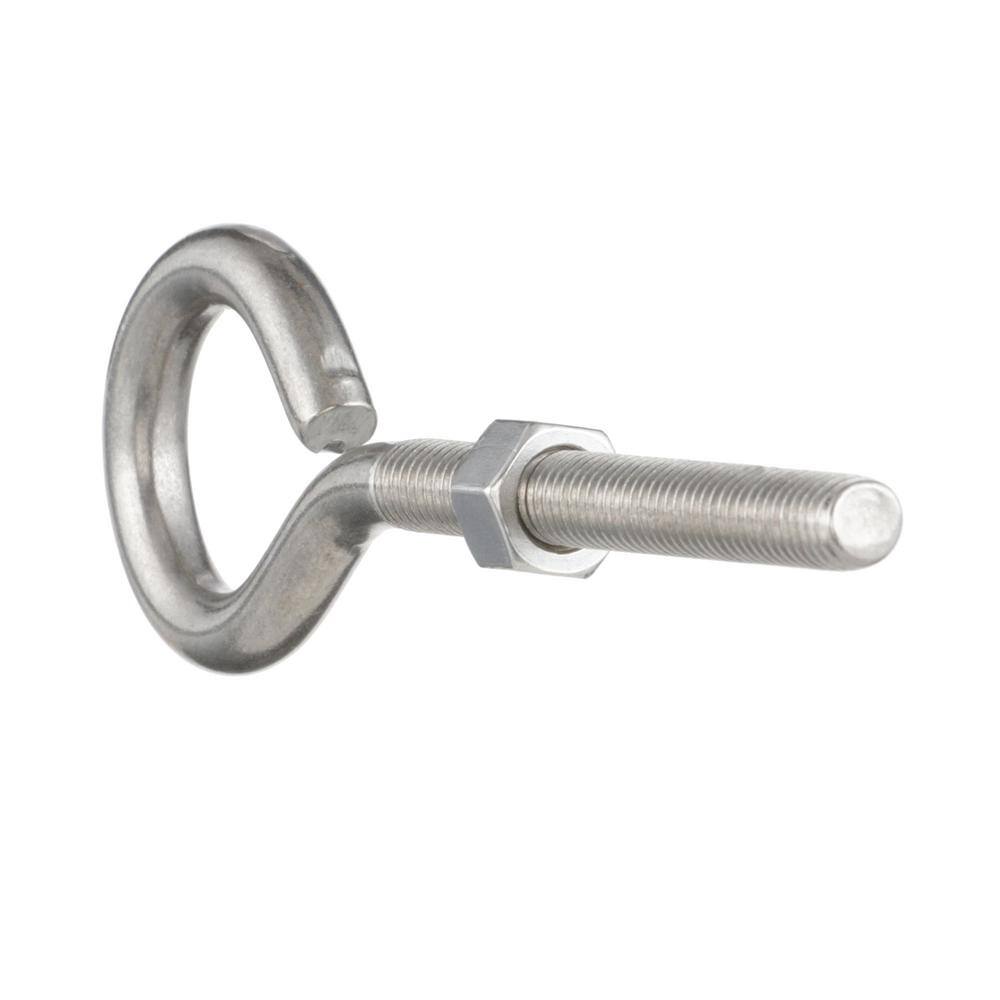 Everbilt 38 in. x 5-12 in. Stainless Steel Eye Bolt with Nut 803594