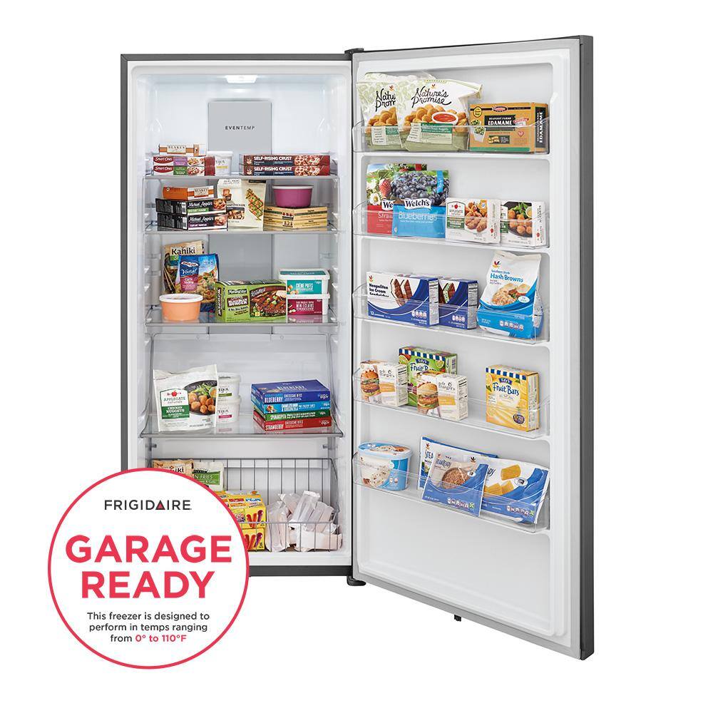 Frigidaire 20 cu. ft. Frost Free Garage Ready Upright Freezer in Carbon ENERGY STAR FFUE2024AN