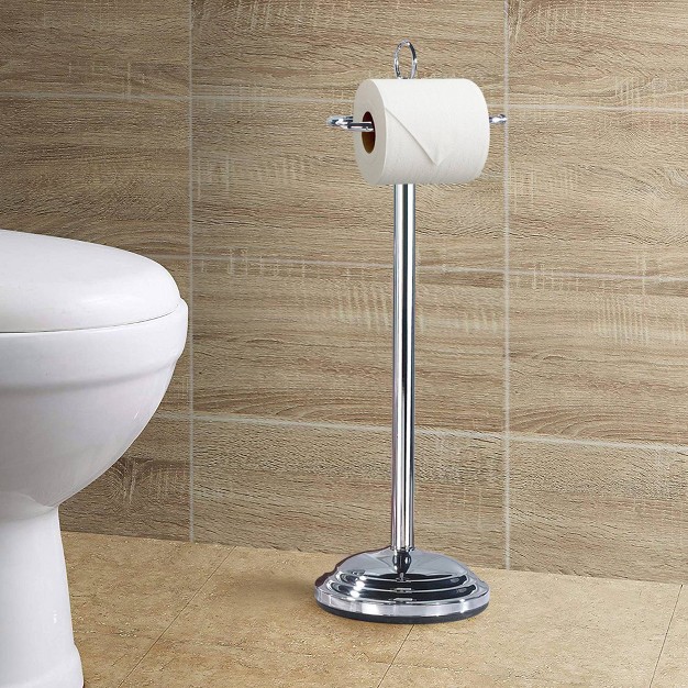 Freestanding Toilet Tissue Holder Chrome Nu Steel