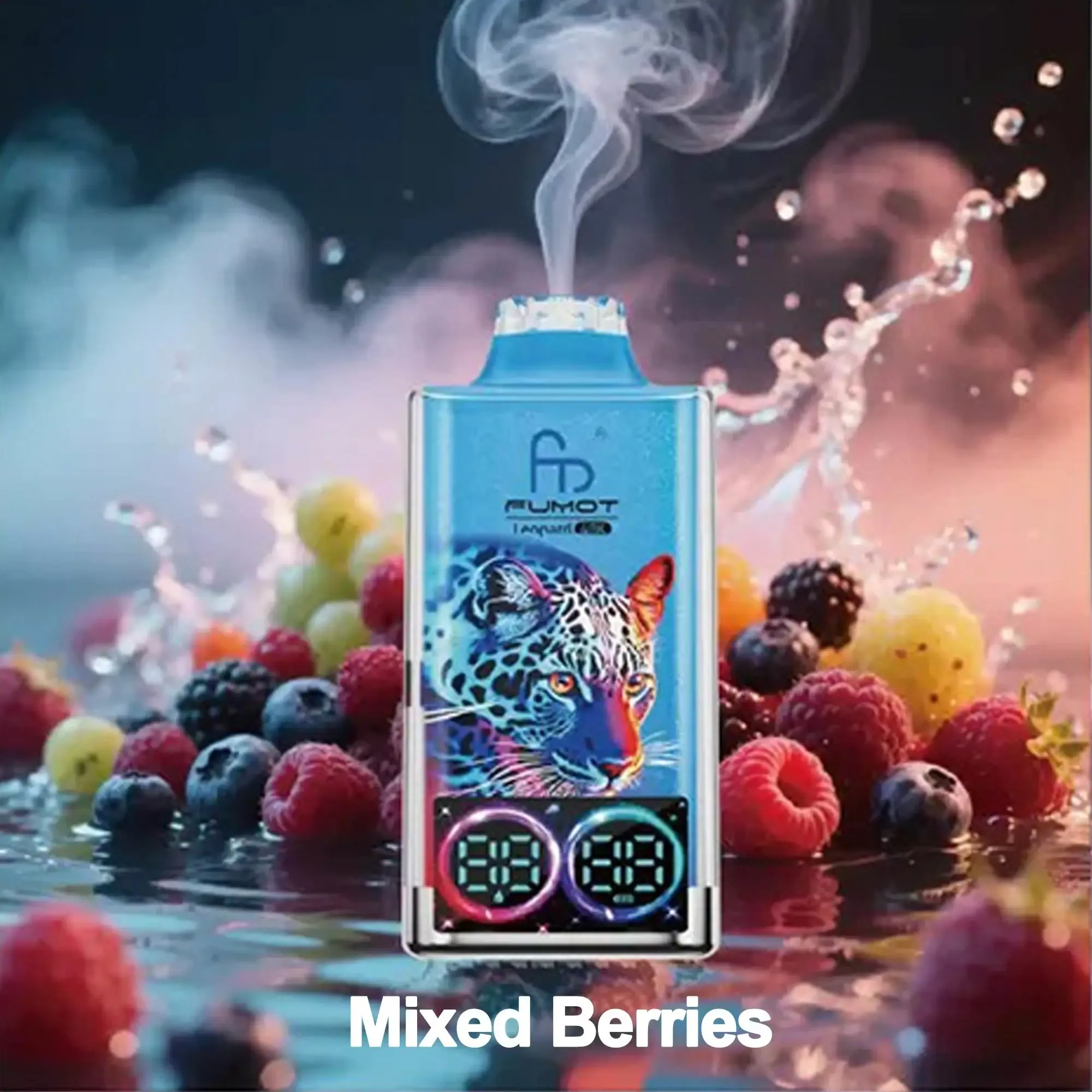 Fumot 40K Leopard Disposable Vape - Mixed Berries