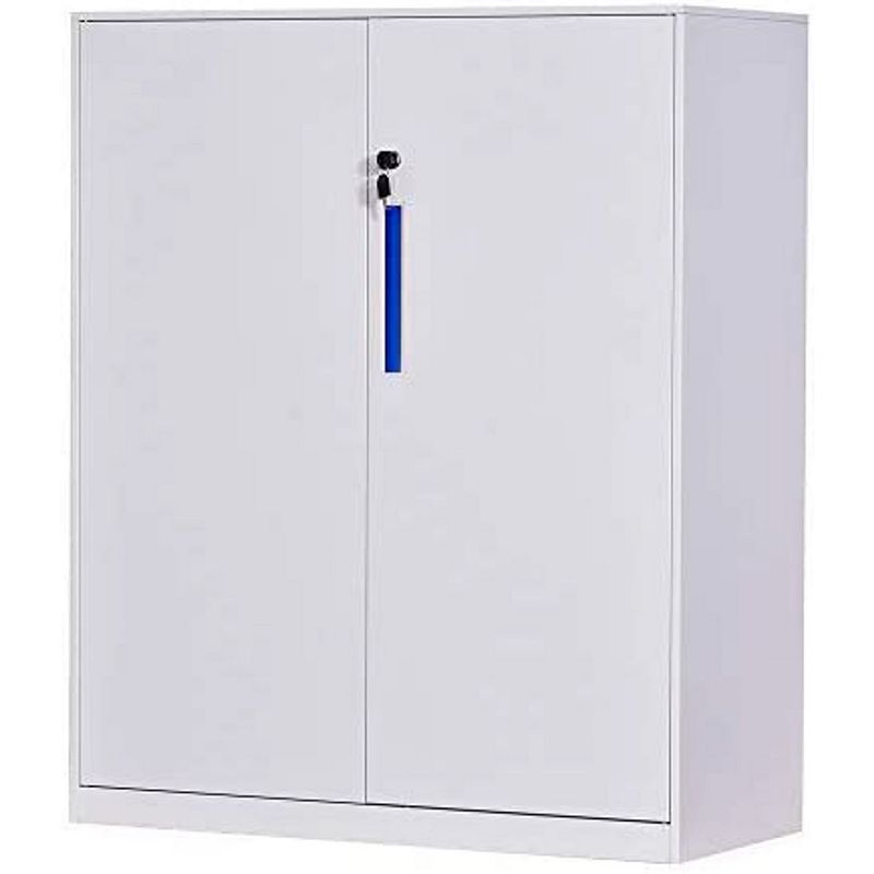 MECOLOR 35.4 in. Metal Office File Cabinet with Door and Lock for Office， School and Home