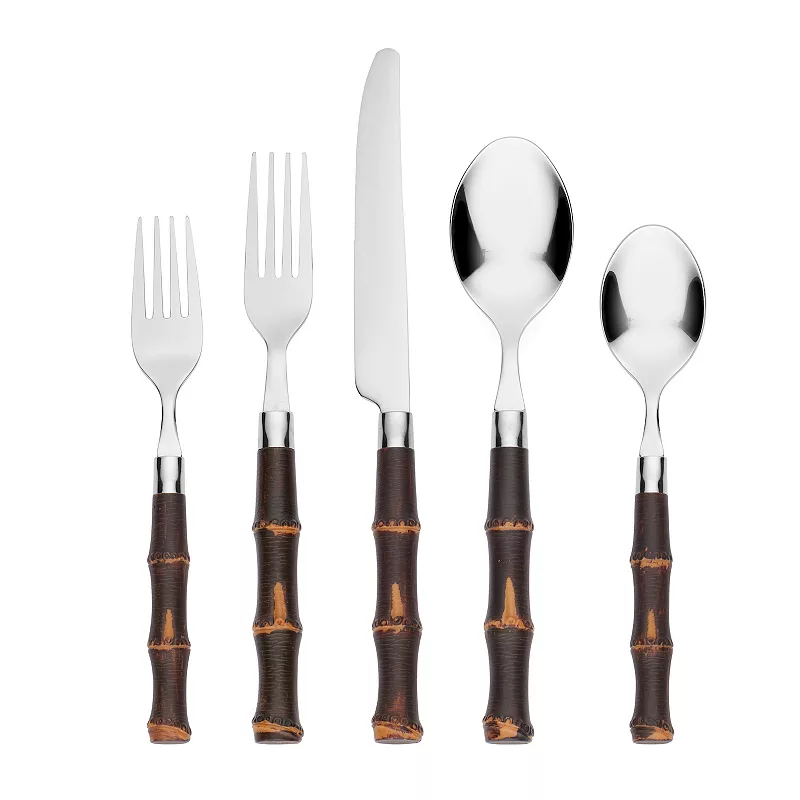 Cambridge Bamboo-Look 20-pc. Flatware Set