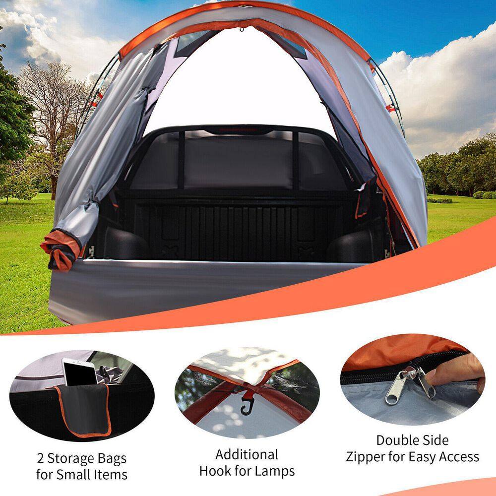 ANGELES HOME 2 Person Portable Pickup Tent with Carry Bag-M 8CK11GP661OR-M