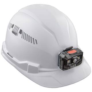 Klein Tools Hard Hat Vented Cap Style with Rechargeable Headlamp 60113RL