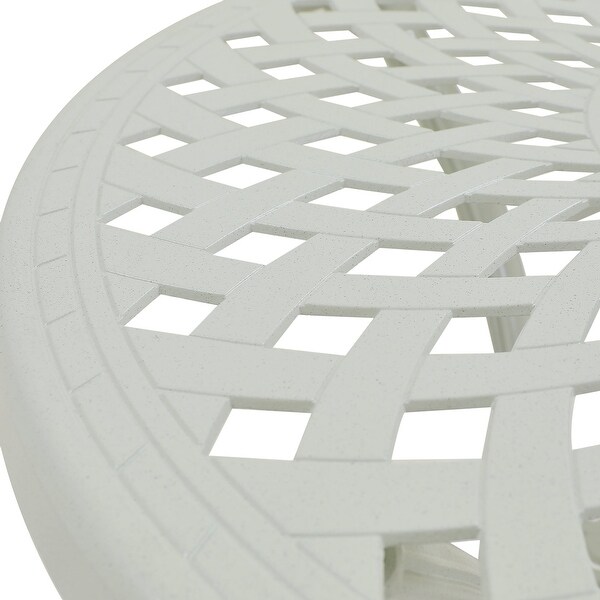 Patio Table Round Outdoor Coffee Table with Umbrella Hole