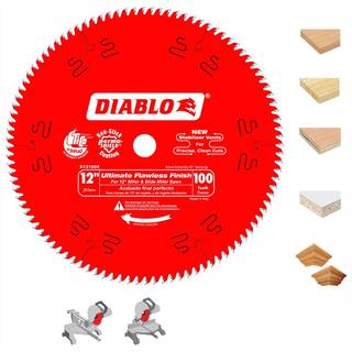 DIABLO 12 in. x 100-Tooth Ultimate Polished Finish Circular Saw Blade D12100X