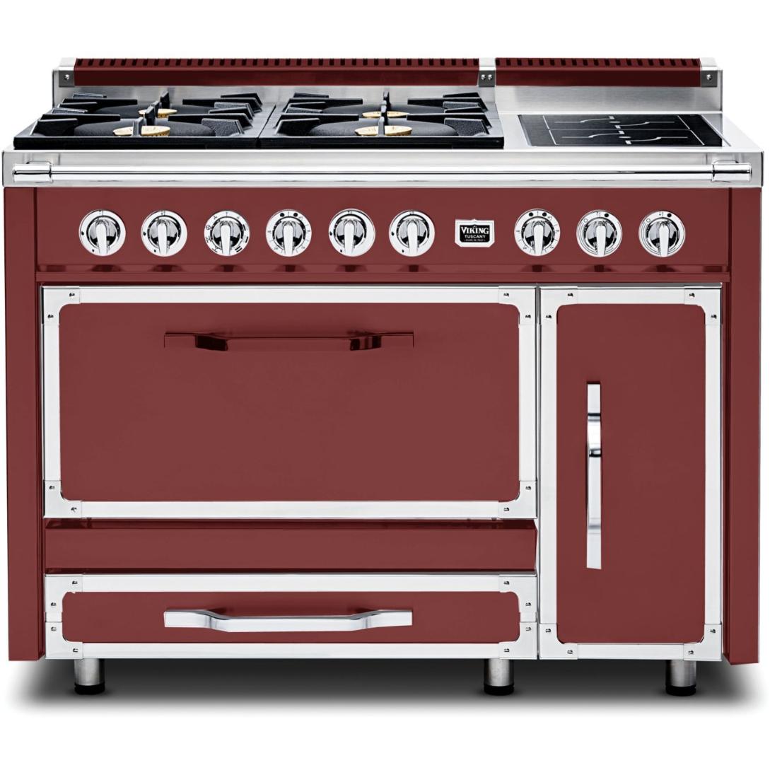 Viking 48-inch Freestanding Dual Fuel Range with True Convection Technology TVDR481-4IRE